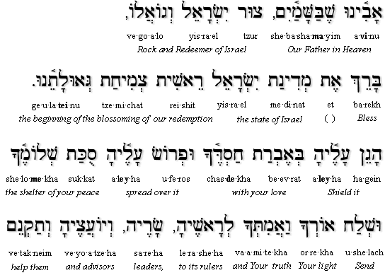 Tefillat Limdinat Yisrael