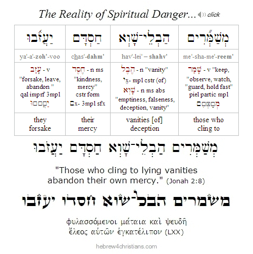 Jonah 2:8 Hebrew Lesson